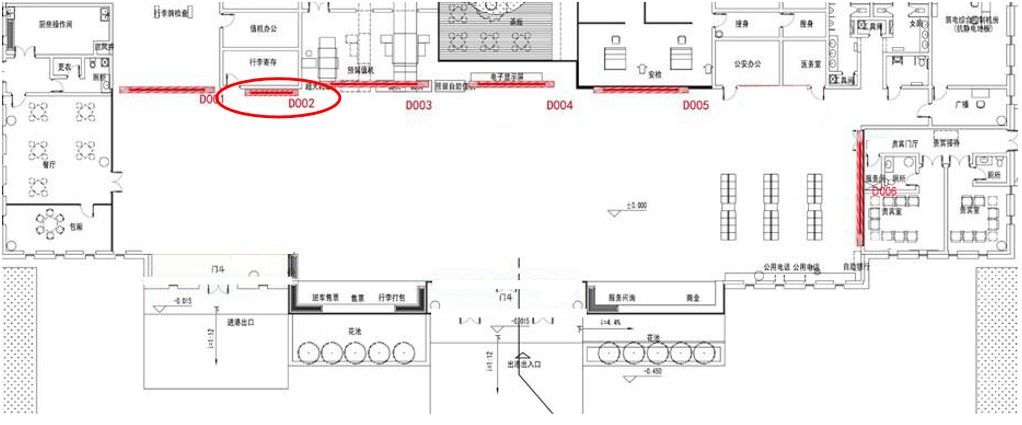 神农架机场广告-行李寄存处灯箱D002点位图