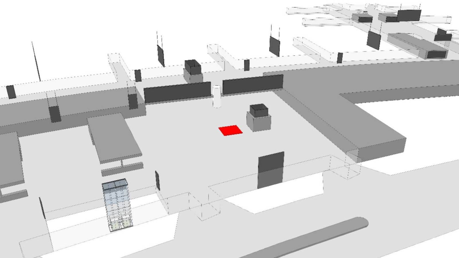 沈阳桃仙国际机场广告-国内出发值机厅安检前展位位置图