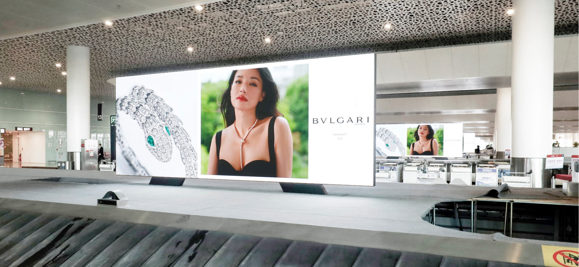 Shenzhen Airport Advertising-LED set for domestic luggage carousel on the second floor