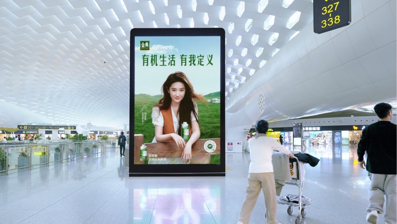 深圳宝安国际机场广告-国内出发候机区LED大屏