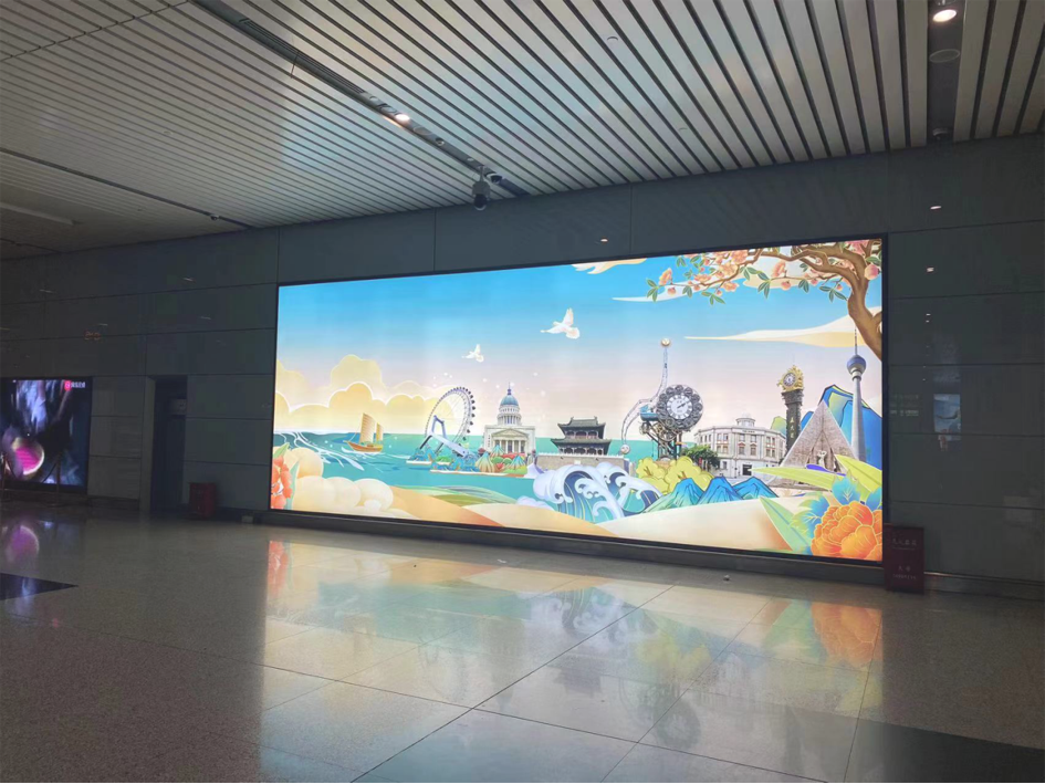 天津滨海国际机场广告-国内到达行李厅灯箱3