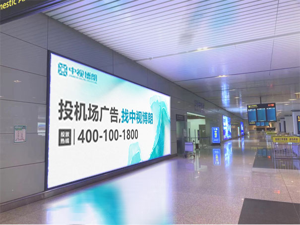 天津滨海国际机场广告-国内到达行李厅灯箱1
