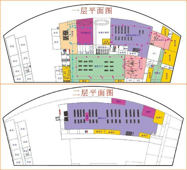 唐山机场广告-出发贵宾区媒体机点位图
