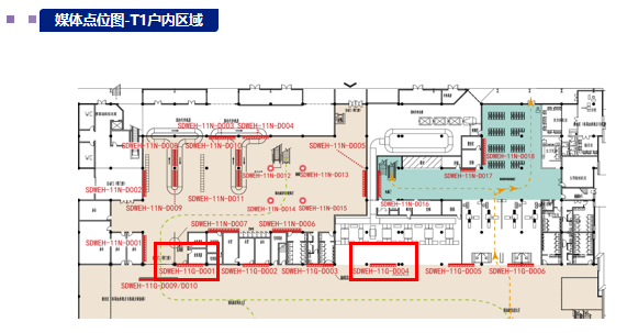 Реклама светового ящика в аэропорту Вэйхай
