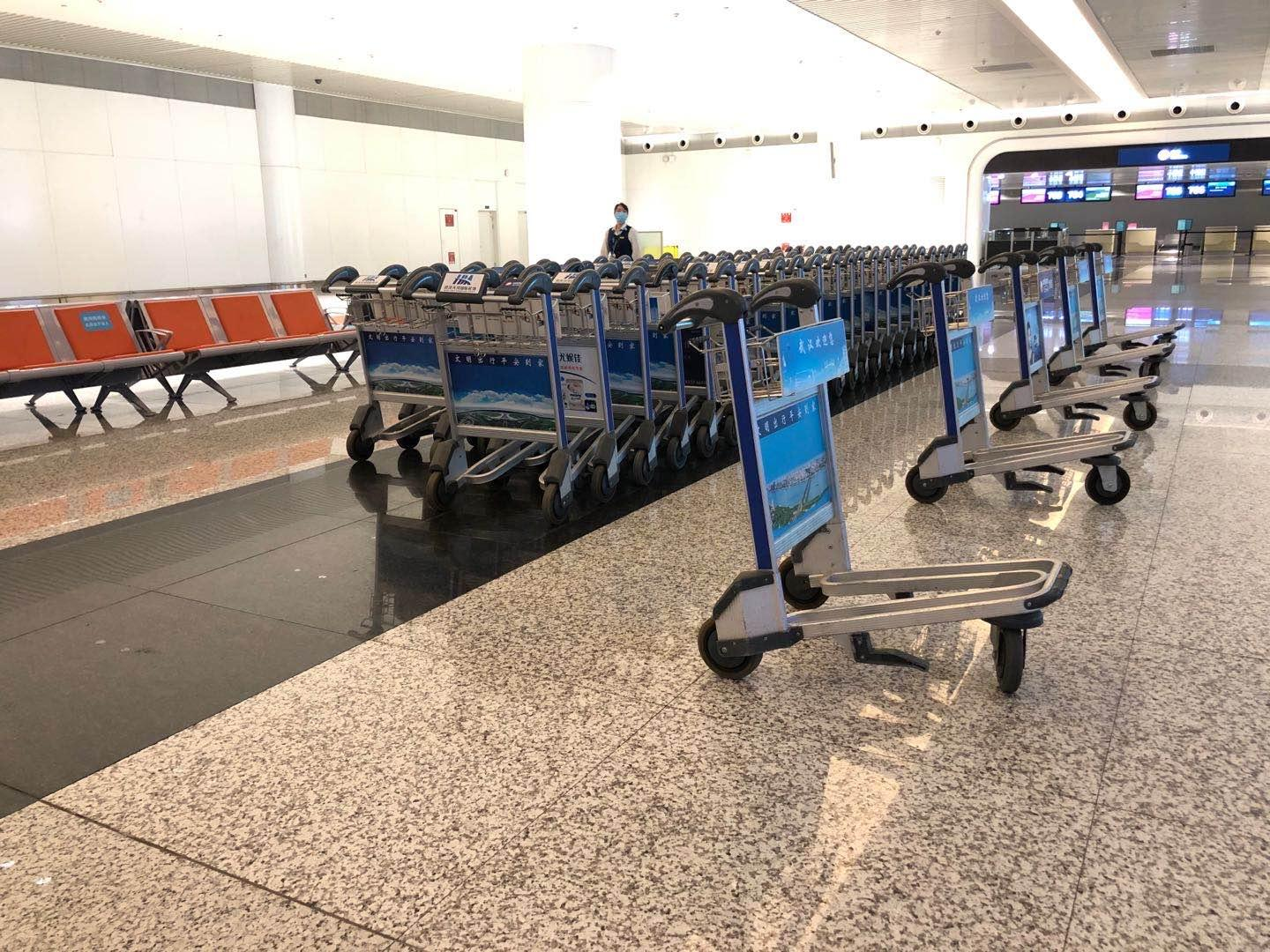 武汉天河机场广告广告-T3出发厅/到达行李厅手推车位置图
