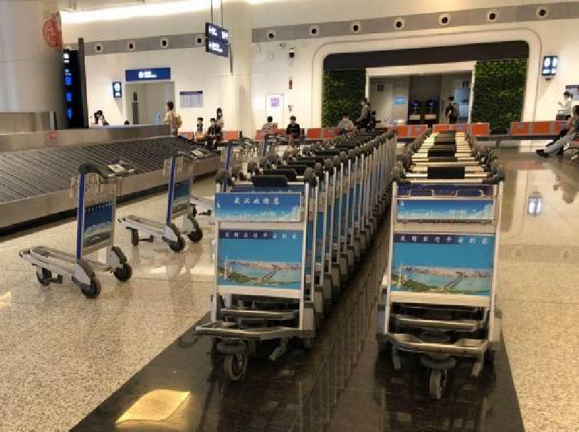 武汉天河机场广告广告-T3航站楼手推车