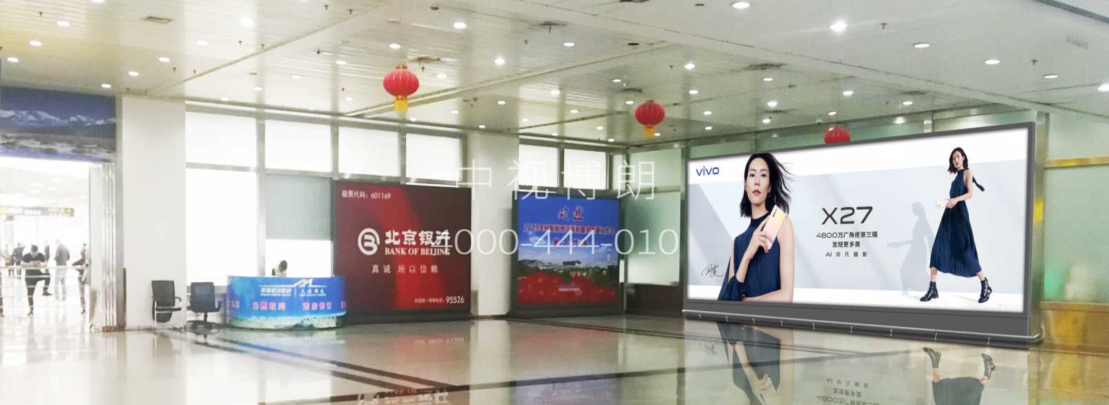 乌鲁木齐地窝堡国际机场广告-T2到达墙面灯箱8