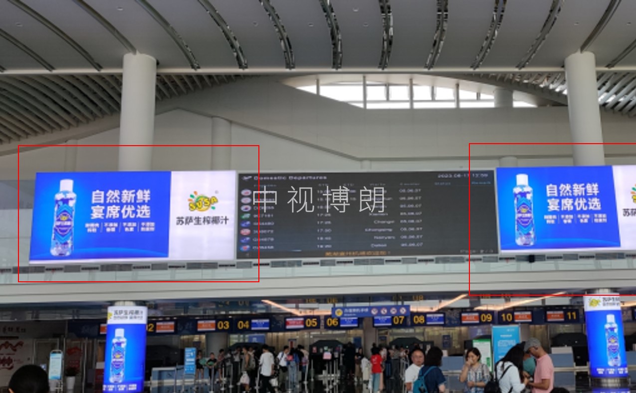 芜湖机场广告-到达落客平台墙体灯箱