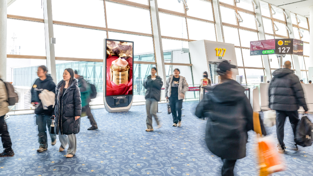 西安咸阳国际机场广告-T5国内出发到达混流区刷屏套装