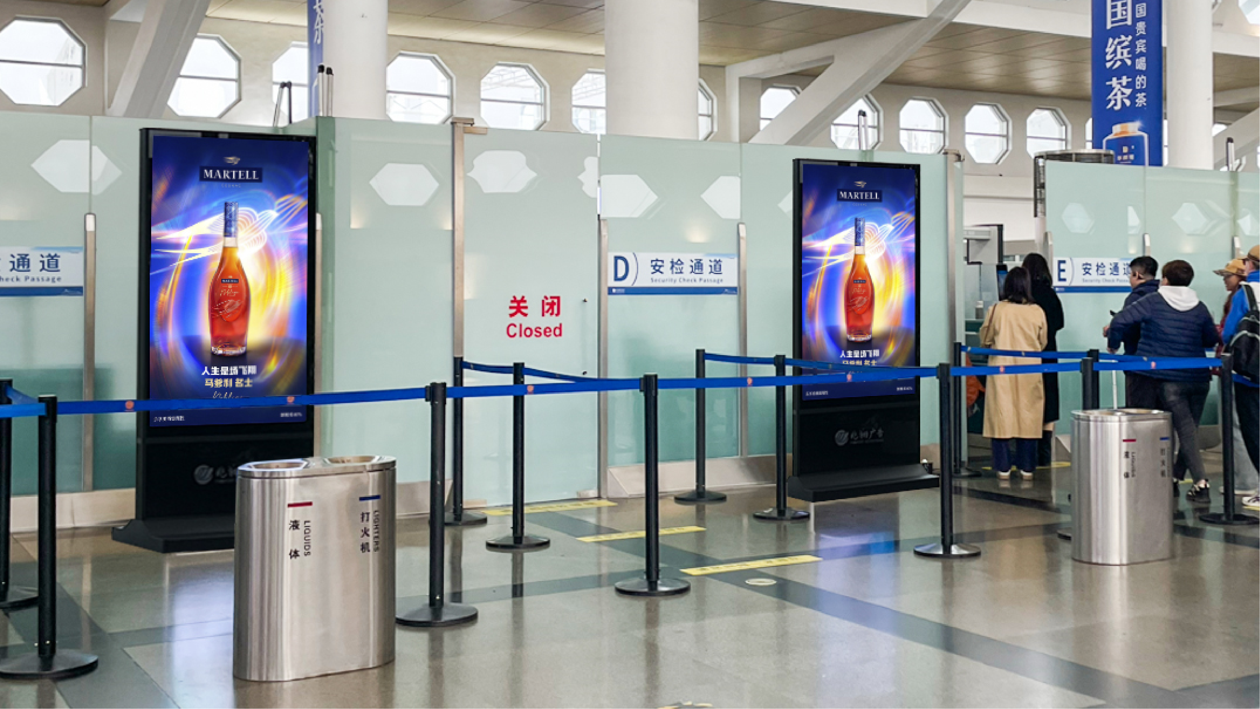 厦门高崎国际机场广告-T3出发国内安检区刷屏套装