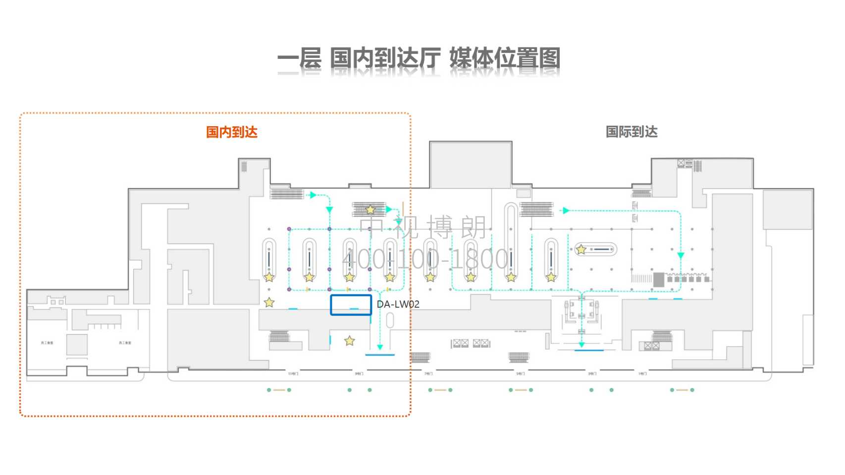 厦门机场广告-T3到达国内行李厅灯箱2点位图
