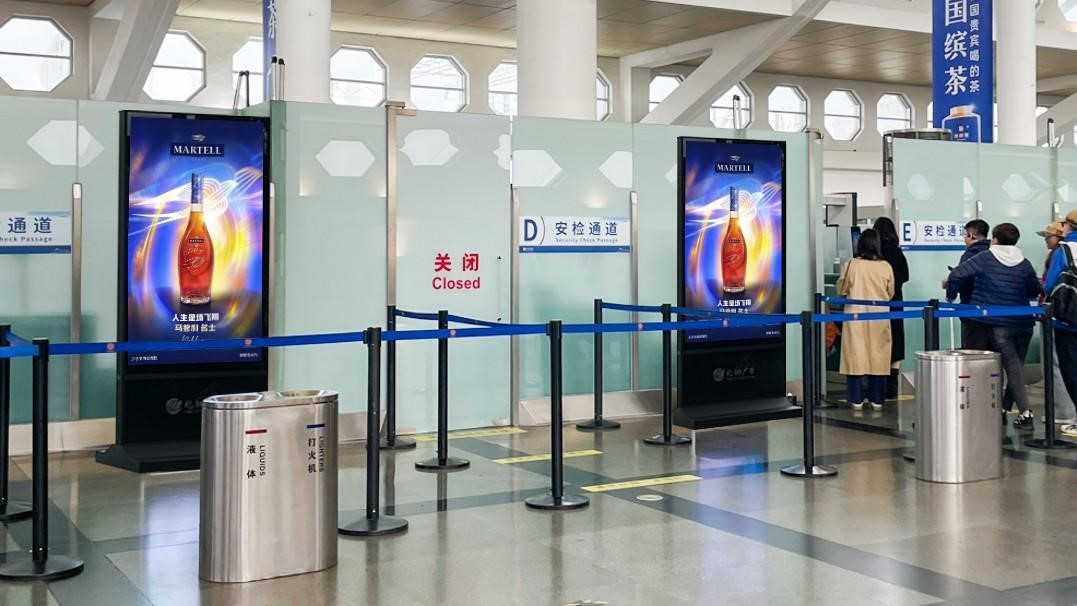 厦门高崎国际机场广告-T3出发国内安检区刷屏套装
