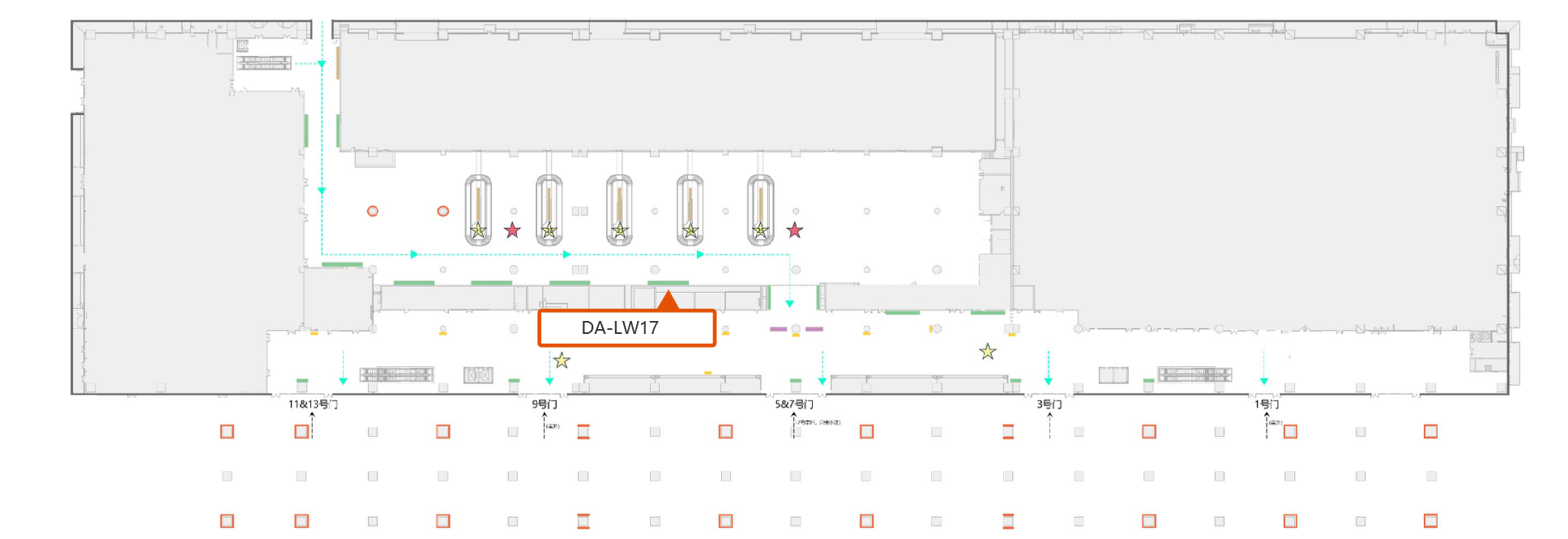 厦门机场广告-T4到达国内行李提取厅灯箱2点位图