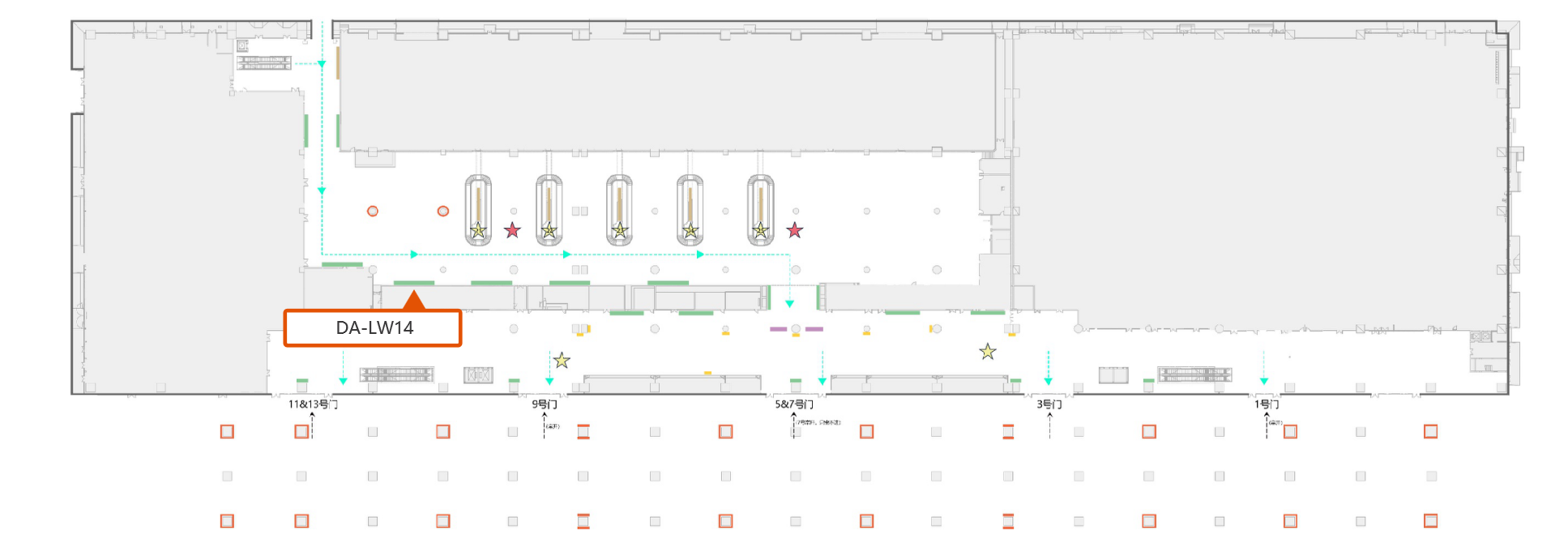 厦门机场广告-T4到达国内行李提取厅灯箱1点位图