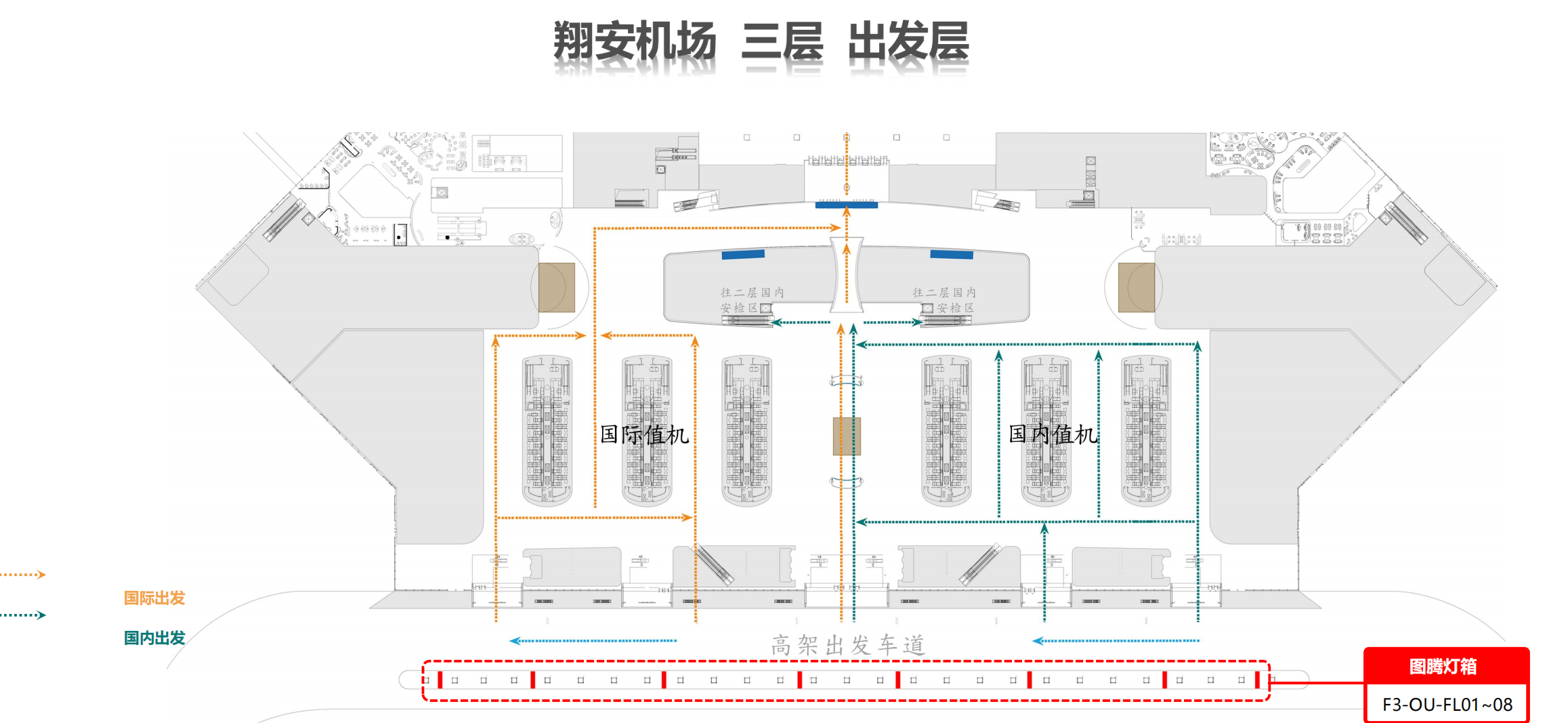 厦门翔安广告-F3-出发入口灯箱套装点位图