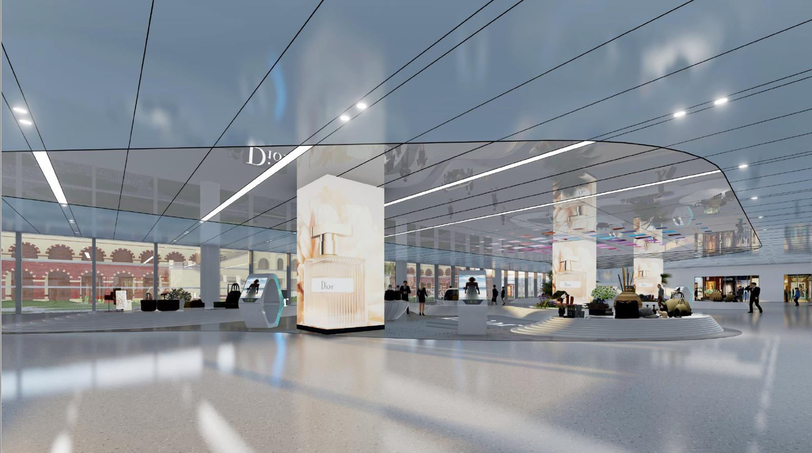 Xiamen test-F2 Domestic Departure Pillar Light Box Set 1