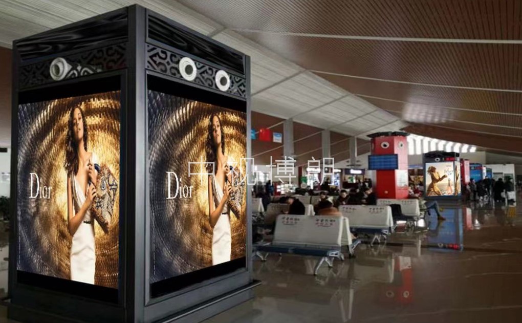 伊宁机场广告-到达大厅包柱灯箱套装