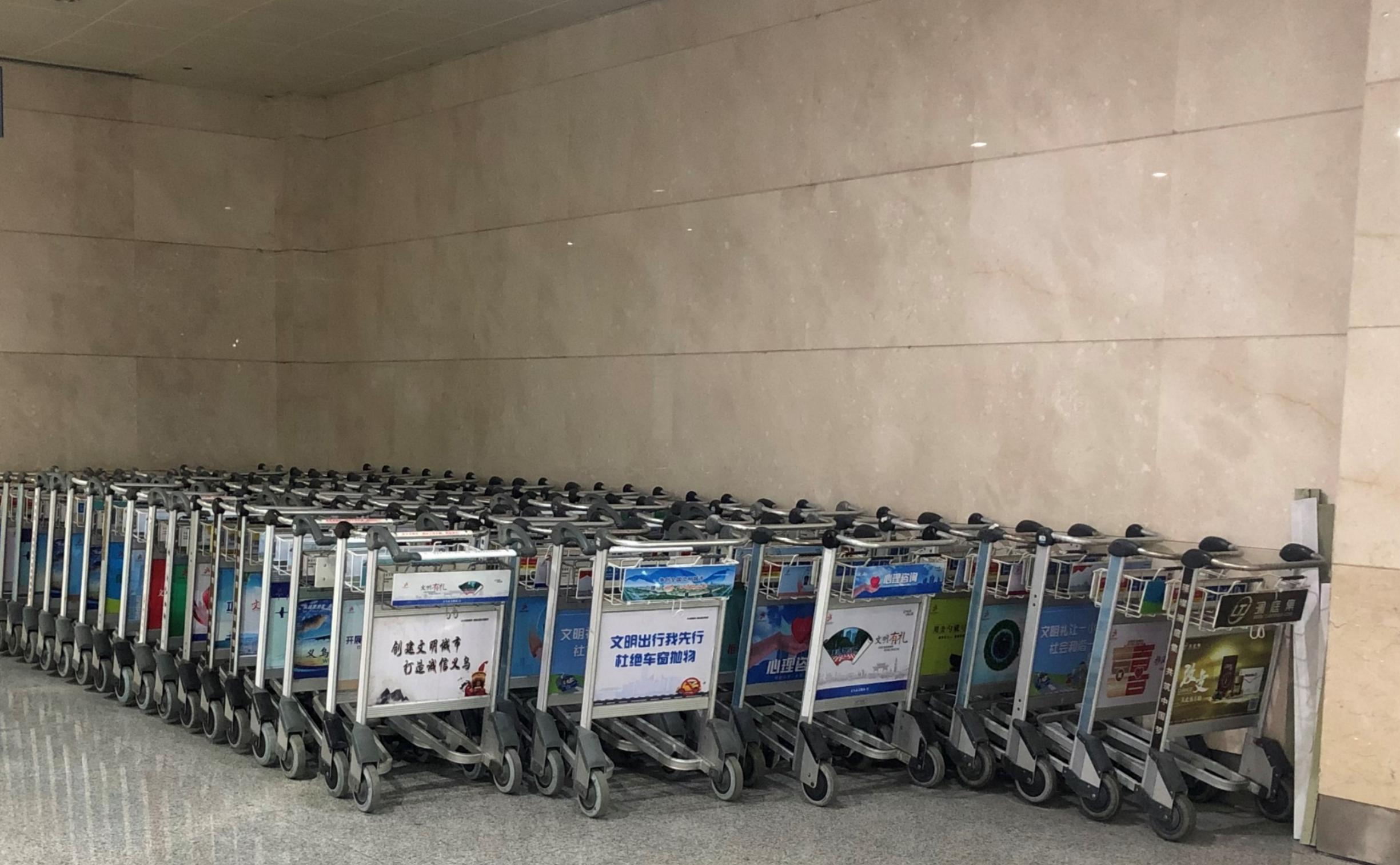 义乌机场广告-全场手推车广告位置图