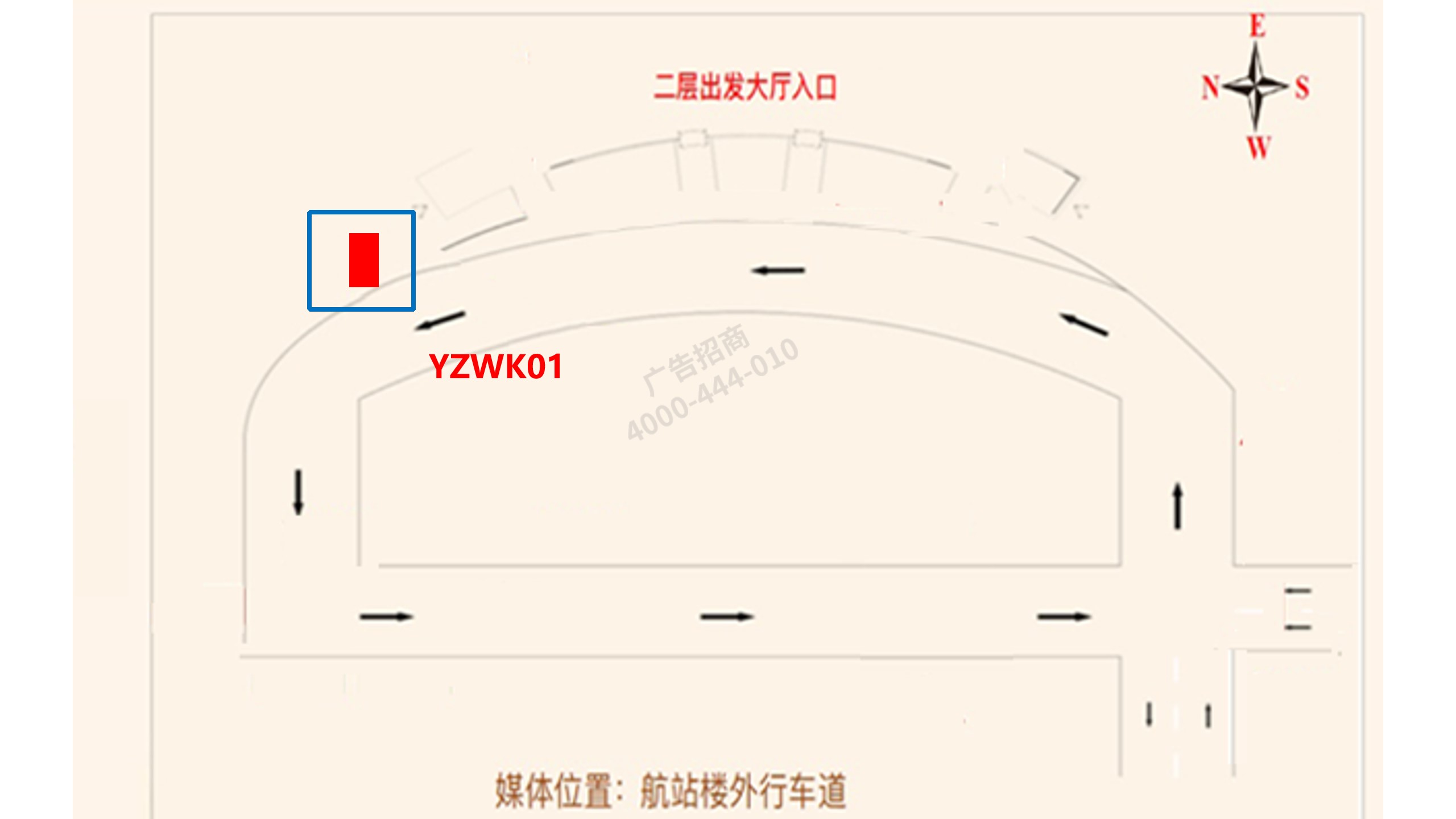 扬州机场广告广告-户外高架车道户外看板位置图
