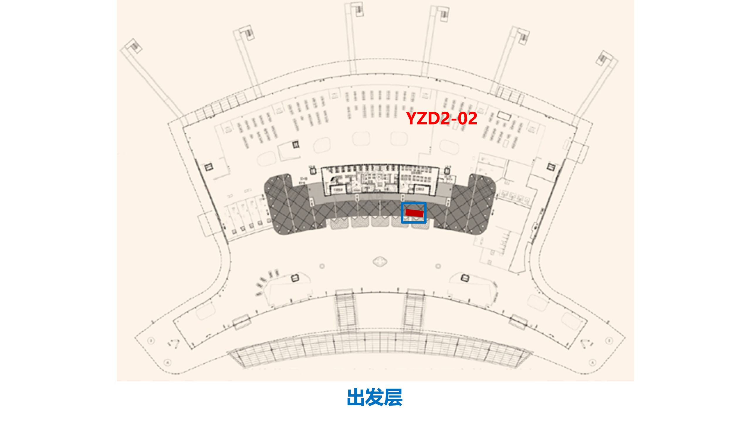 扬州机场广告广告-出发值机区灯箱4位置图