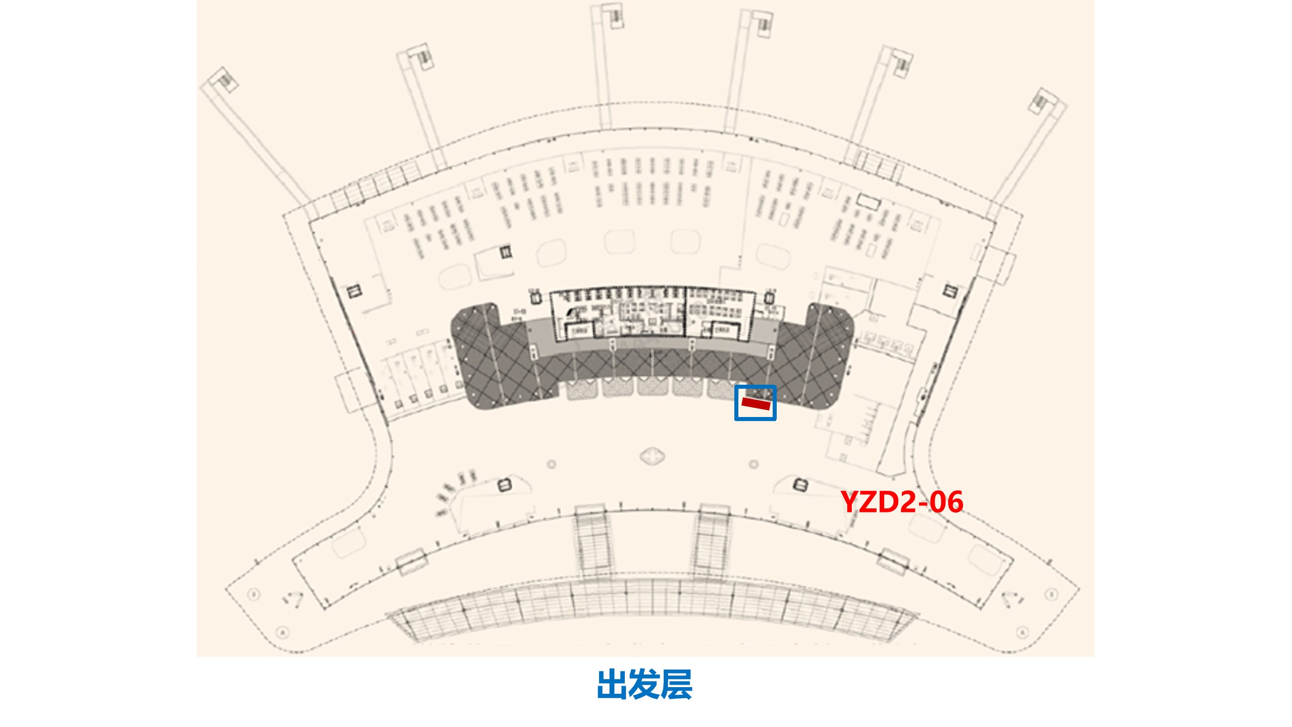 扬州机场广告广告-出发值机区灯箱6位置图