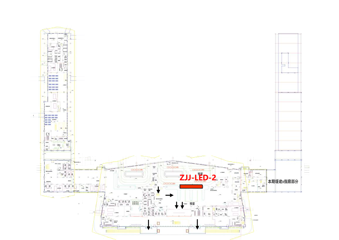 张家界机场广告广告-到达行李厅LED屏位置图