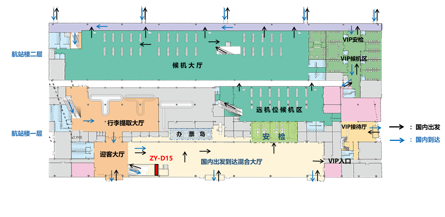 遵义机场广告-到达通往停车场下扶梯灯箱点位图