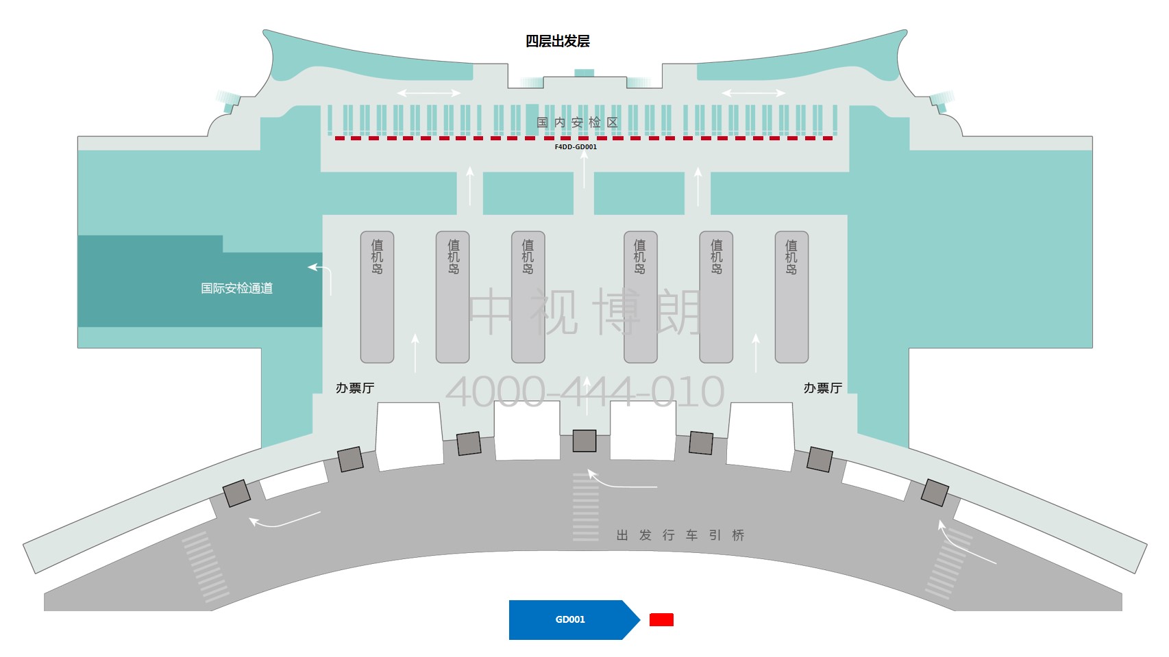 郑州机场值机厅刷屏广告